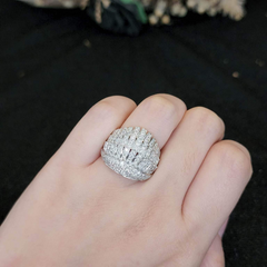 PREORDER | Crown Deco Millionaire's Statement Diamond Ring 18kt
