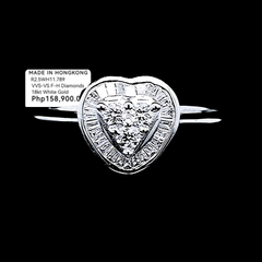 Preorder | Classic Heart Paved Diamond Ring 18kt