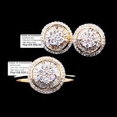 PREORDER | Golden Round Diamond Jewelry Set 18kt