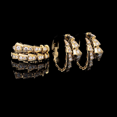 PREORDER | Golden Serpentine Diamond Jewelry Set 14kt