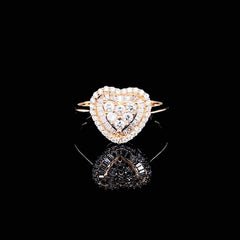 PREORDER | Golden Heart Classic Diamond Ring 18kt