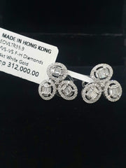 PREORDER | Cluster Shape Oval Diamond Earrings 14kt