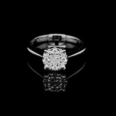 PREORDER | Classic Round Invisible Setting Diamond Ring 14kt