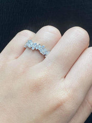 PREORDER | Half Eternity Fancy Shape Cluster Diamond Ring 14kt