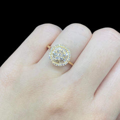 PREORDER | Golden Large Classic Round Diamond Ring 18kt
