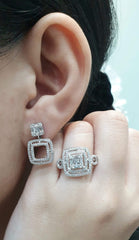 PREORDER | Classic Square Multi-Wear Diamond Jewelry Set 14kt