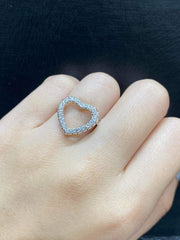 PREORDER | Heart Paved Band Diamond Ring 14kt