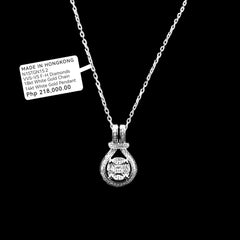 PREORDER | Round Invisible Setting Diamond Necklace 14kt