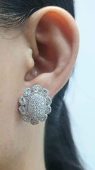 PREORDER | Oval Statement Diamond Earrings 14kt