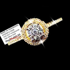 PREORDER | Golden Classic Round Paved Band Diamond Ring 14kt