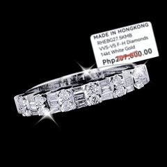 PREORDER | Half Eternity Baguette Diamond Ring 14kt