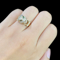 PREORDER | Golden Panther Diamond Ring 14kt
