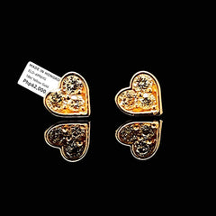 #LVNA2024 | Golden Classic Heart Stud Diamond Earrings 18kt