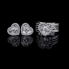 PREORDER | Heart Enlarger Diamond Jewelry Set 14kt