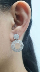 PREORDER | Round Statement Multi-Wear Diamond Earrings 14kt